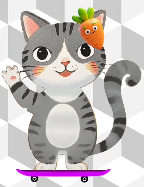 灰猫灰毛球的图片